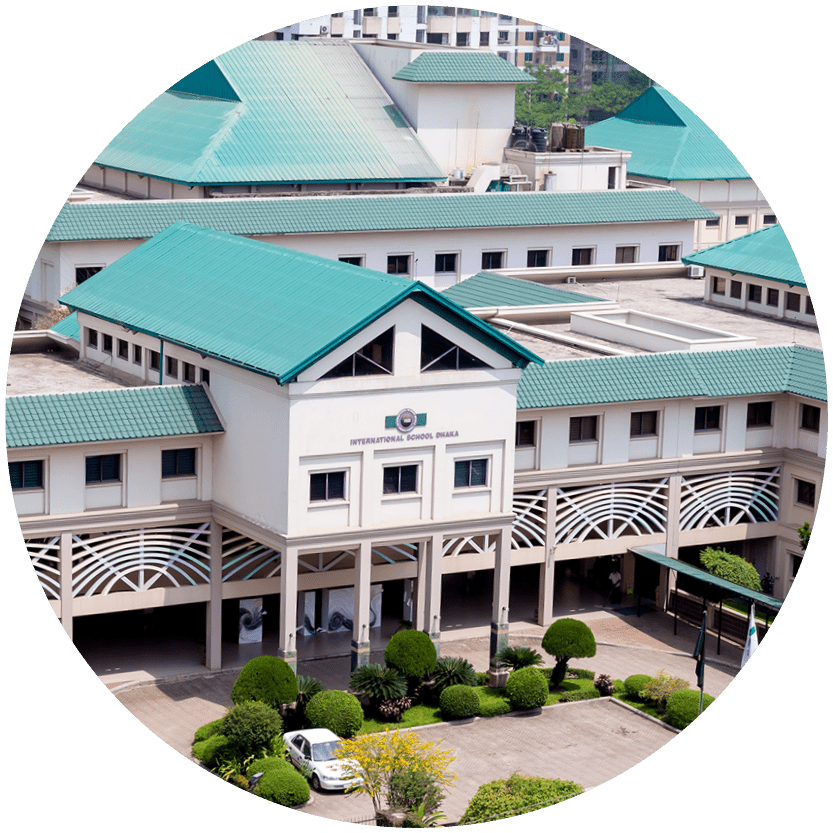 ISD_circle Overhead view of the International School of Dhaka