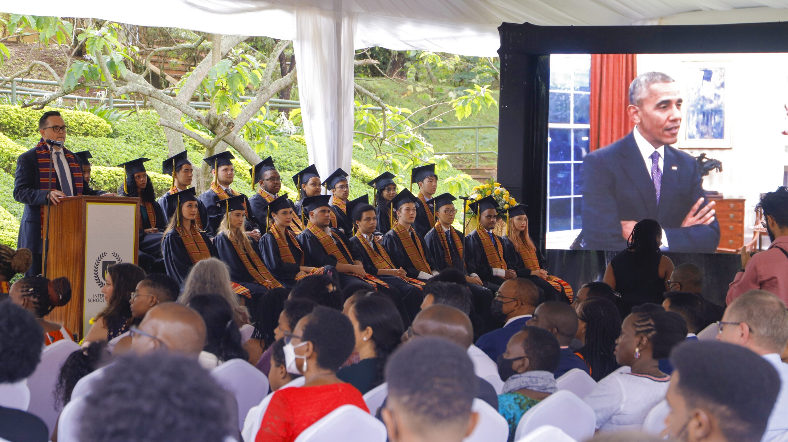 Speaking at Graduation with Obama videos on representation